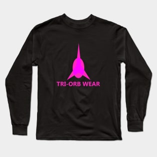 TRI-ORB WEAR PINK SMALLER FORM LOGO WITH FIT LOGO Long Sleeve T-Shirt